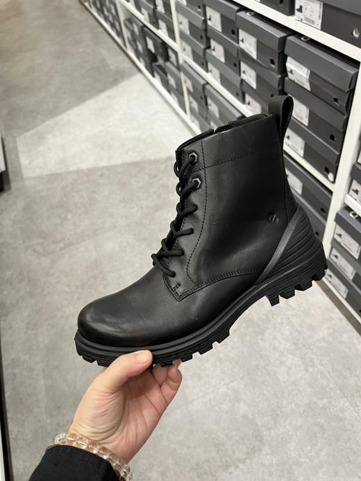 居然打折了！ECCO爱步女士厚底松糕底马丁鞋只要¥770直邮到手，原价1500+ 商品图0