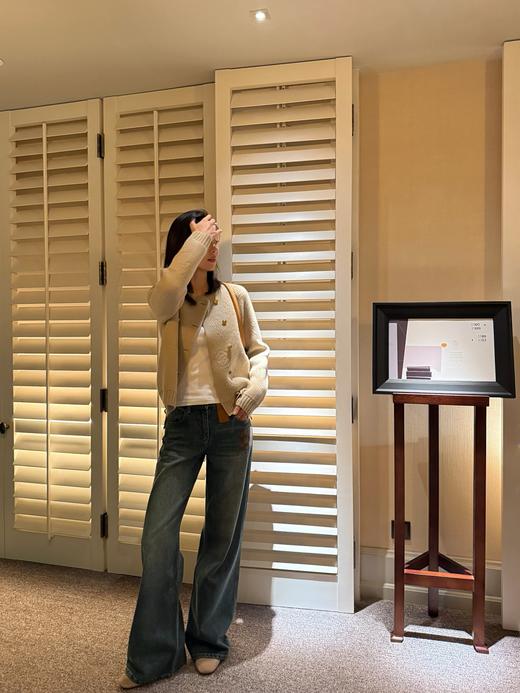 驴家 25年新品 卡其色钮扣针织衫(KX*MM) 商品图3