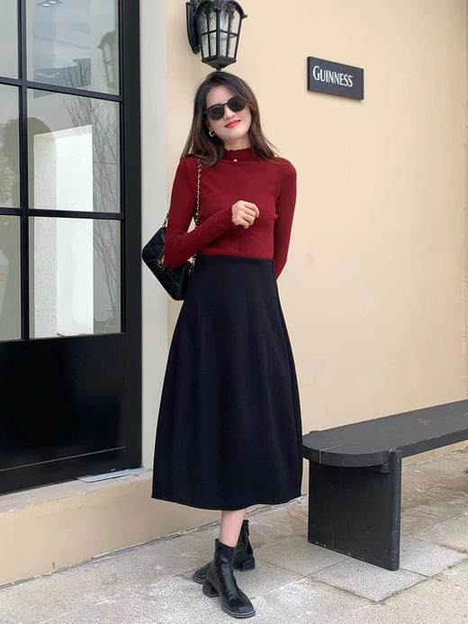 【百图lulu定制】【木耳边针织衫】给秋冬衣橱加点糖 高弹 打底衫 针织衫 商品图12