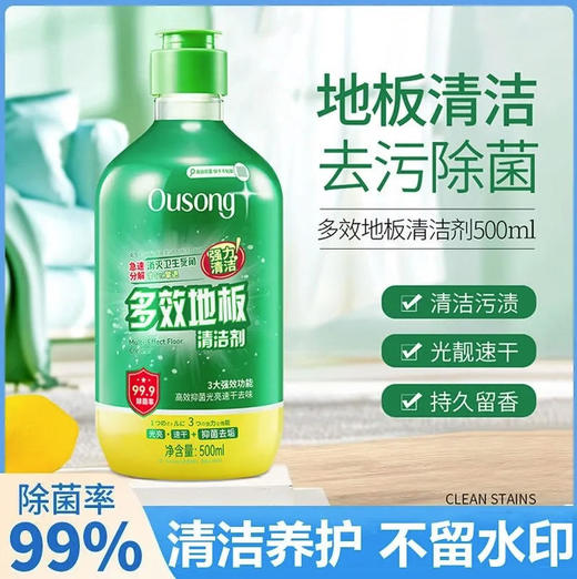 【清洁剂】地板清洁剂强力除菌清洁瓷砖地面 留香厕所家用拖地神器一拖净 500ml/瓶 商品图0