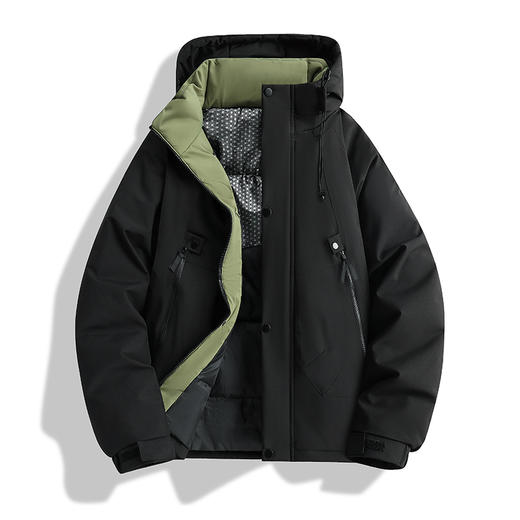 【YW】无忧购棉服港风潮牌情侣纯色宽松户外运动夹克J90（截单后3-5天发货) 商品图1