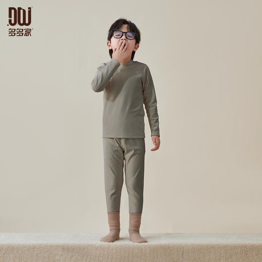 【件件底价，童装双倍积分】多多家 男童德绒秋衣秋裤套装2025秋冬新款儿童中大童睡衣居家服8371 商品图0