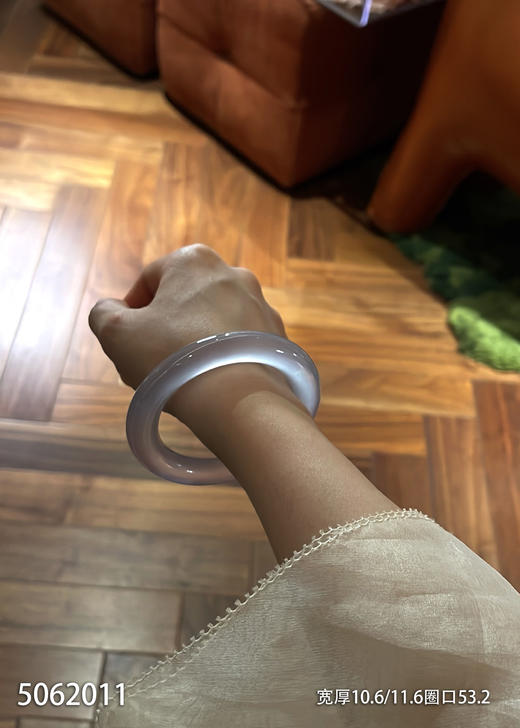 粗圆条玻璃种手镯【5062011】圈口53.2~具体价格微信咨询 商品图6