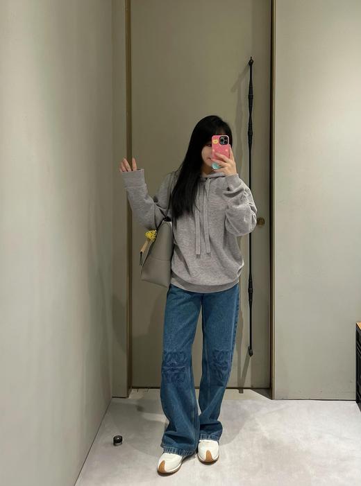 罗意威 25Fw早秋新款 Anagram 刺绣羊毛连帽针织衫 男女同款情侣系（DQJ*MM） 商品图6