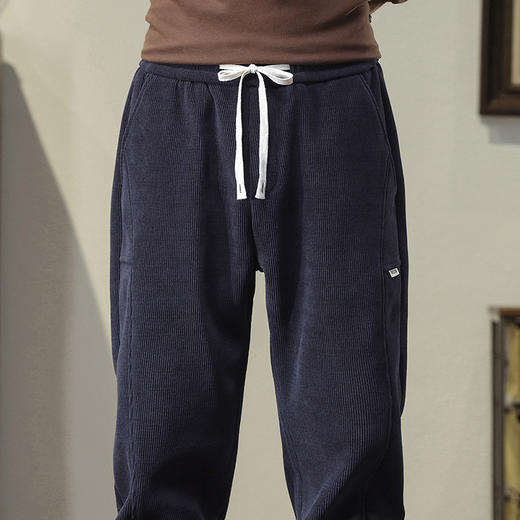 【YW】无忧购加绒加厚休闲裤秋冬款灯芯绒保暖男款运动卫裤（截单后3-5天发货) 商品图2