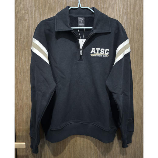 【XL/2XL断码】安踏正品秋冬休闲翻领拼色潮流男青年保暧套头运动卫衣152348724【【库存有限，如无货将做退款，介意慎拍!】】 商品图0