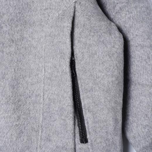 250511SDSA秋冬新款痞帅男装潮牌简约拼接拉链立领连帽鹅绒服外套百搭 商品图3