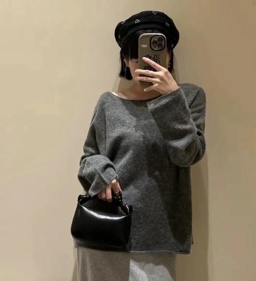 自留推荐！Row风卷边羊绒罩衫 100%baby山羊绒 抗起球工艺！慵懒氛围感 商品图2