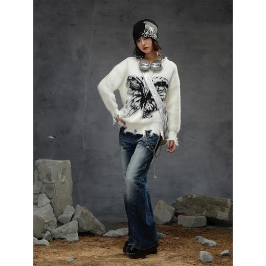 荒诞蝴蝶印花毛衣-纪念日百货门店同款165043261 商品图1