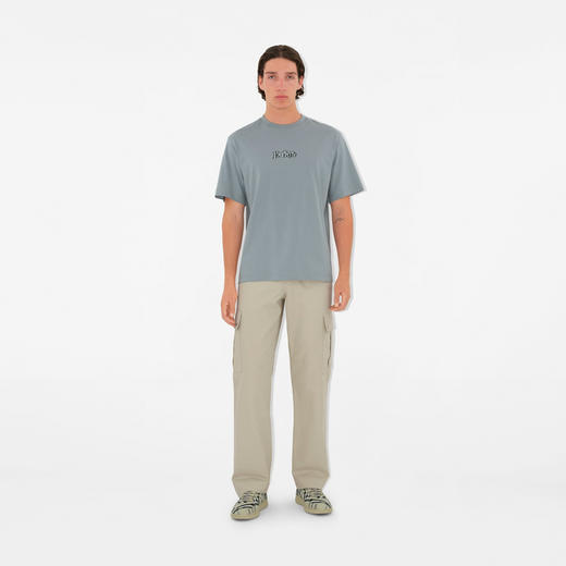 【一】BURBERRY 巴宝莉 男士徽标印花棉质圆领短袖T恤 灰色 8098404 C1541 商品图2