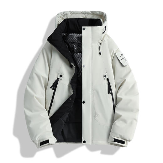 【YW】无忧购棉服港风潮牌情侣纯色宽松户外运动夹克J90（截单后3-5天发货) 商品图6