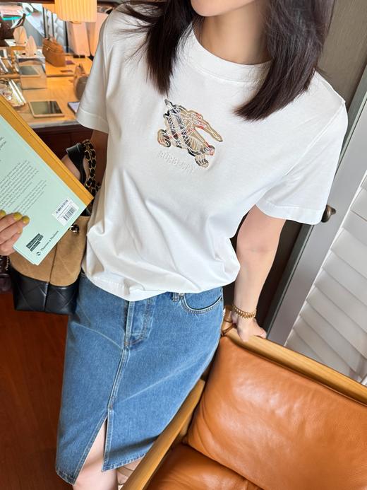 巴宝莉 5年新品 格纹骑士徽标T恤 (KX*MM) 商品图7