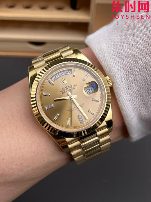 RC配重版 重量200克+ 全金黄冰糖DD 劳力士星期日历型系列 日志40mm 商品图8