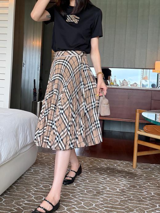 巴宝莉 25年秋冬新品 Vintage复古斜格纹百褶裙(KX*MM) 商品图0