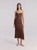 Her Senses｜时装 12WDR09J1 打褶吊带连衣裙 [ 巧克力棕BR19 ] 商品缩略图0