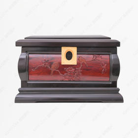 高品质寿盒“鸟语花香”（丝翎檀雕）