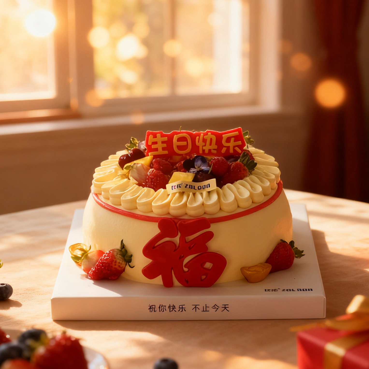 福袋运来（芒果椰冻斑斓蛋糕）