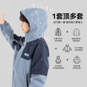 【件件底价，童装双倍积分】多多家男童外套三合一防泼水秋冬款2025新款儿童中大童冬装拼色潮11072