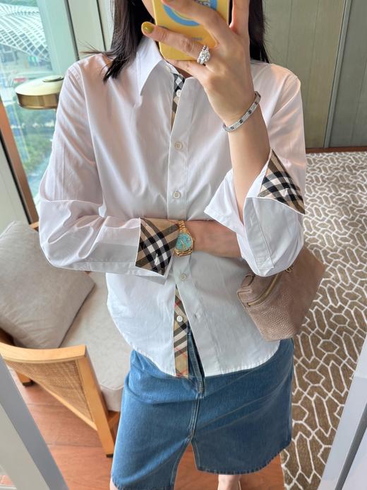 巴宝莉 2025秋冬新品 经典拼格衬衣(KX*MM) 商品图5