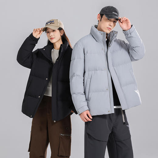 【90鸭绒】罗蒙冬季男女同款情侣羽绒服加厚保暖休闲舒适百搭外套 商品图1
