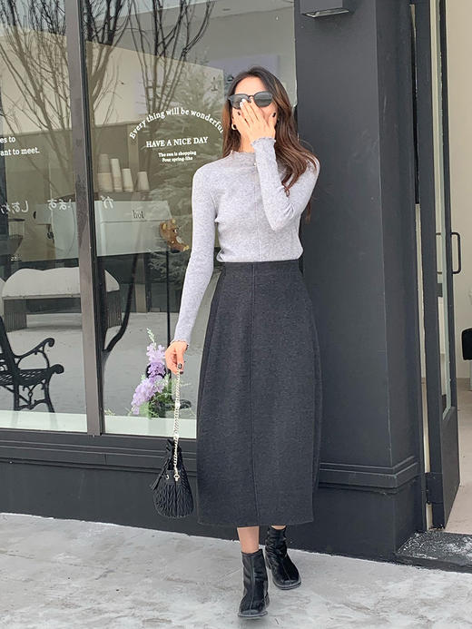 【百图lulu定制】【木耳边针织衫】给秋冬衣橱加点糖 高弹 打底衫 针织衫 商品图2