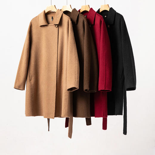 【四大金刚Manuela系列】三穿超显瘦~100骆驼绒大衣外套女 商品图4