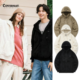 Covernat羊羔绒外套秋冬连帽保暖夹克CO2203JK04