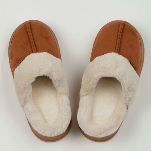 一周内发货【棉拖鞋】跟高约4.5厘米，保暖毛绒拖鞋，短毛绵软感，鞋底防滑，室内冬天穿着保暖~ 商品图10