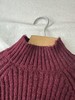 贝壳三 基础款半高领含羊毛弹力针织衫袖口翻边舒适毛衣C110813 商品缩略图10
