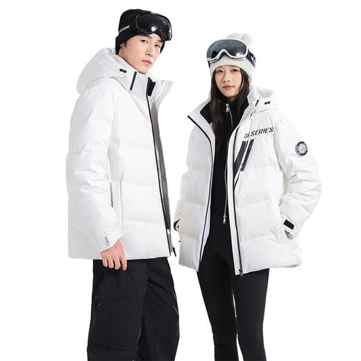 【90鸭绒】罗蒙男女同款冬季羽绒服休闲百搭加厚保暖连帽可拆卸外套 商品图10