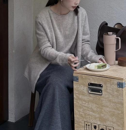 自留推荐！假两件羊绒开衫 baby cashmere手感无敌 抗起球工艺！云朵感羊绒针织衫 商品图1