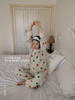 云朵暖宝宝~韩系条纹波半边绒加绒加厚家居服套装 破洞感设计睡衣软绵绵可外穿 商品缩略图1