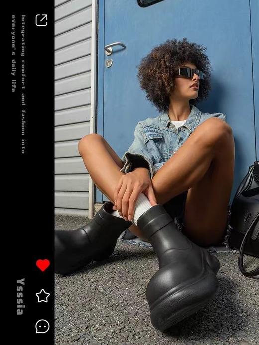 【春上新】【清仓】9楼母婴生活馆 亚束小丑鞋女外穿防滑厚底雨天家居大头鞋 吊牌价：199.9元 活动价：55元/双~99元/2双 商品图2