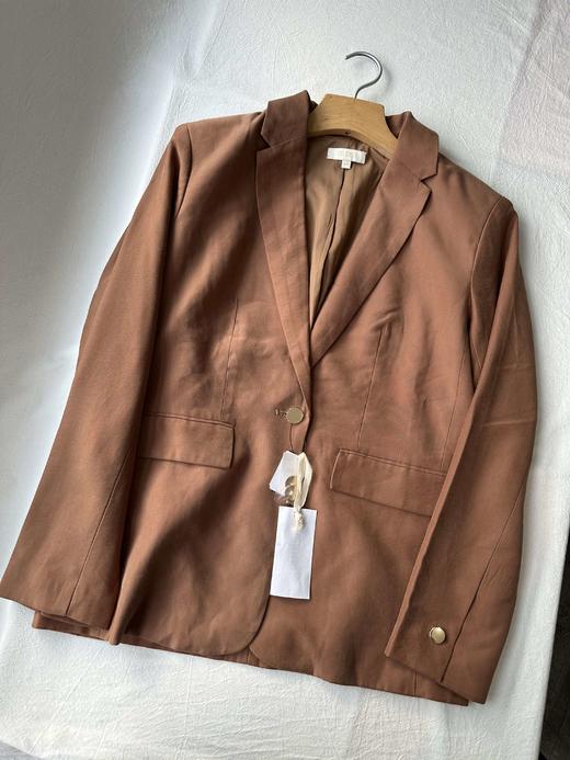 贝壳三 通勤气质一粒扣翻领西装女翻盖口袋简约西服外套C110818 商品图2