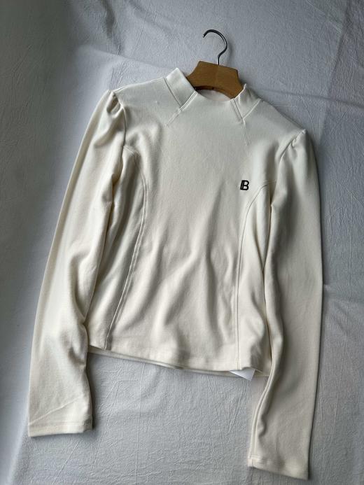 贝壳三 气质半高领柔软亲肤磨毛打底衫保暖修身内搭上衣C110803 商品图2