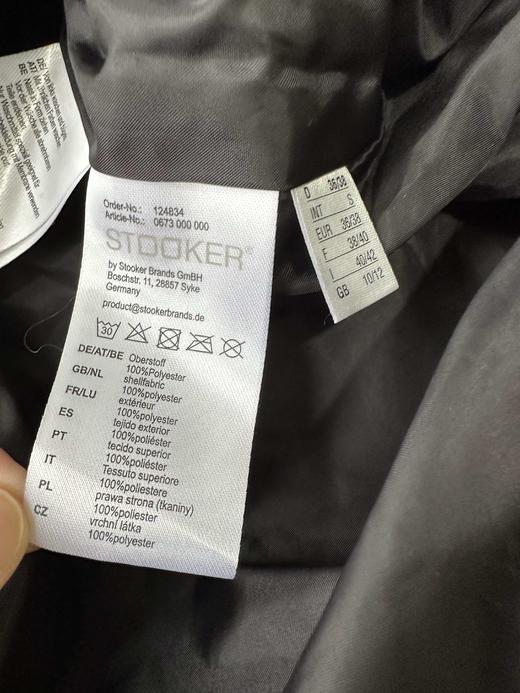 贝壳三 纯色绗缝中长款纯色棉服加厚保暖百搭女士棉衣C110823 商品图12