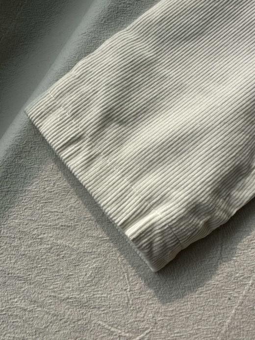 贝壳三 简约通勤白色灯芯绒质感西装外套收腰显瘦小西服C110804 商品图10