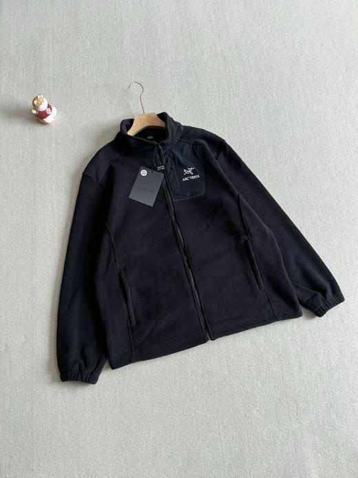 茑家 秋冬男士伐木口袋拼接抓绒外套摇粒绒中间层。 商品图3