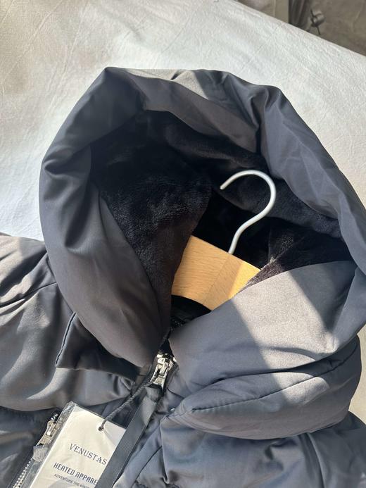 贝壳三 工装风口袋宽松厚实连帽羽绒服女中长款百搭棉服C110808 商品图1