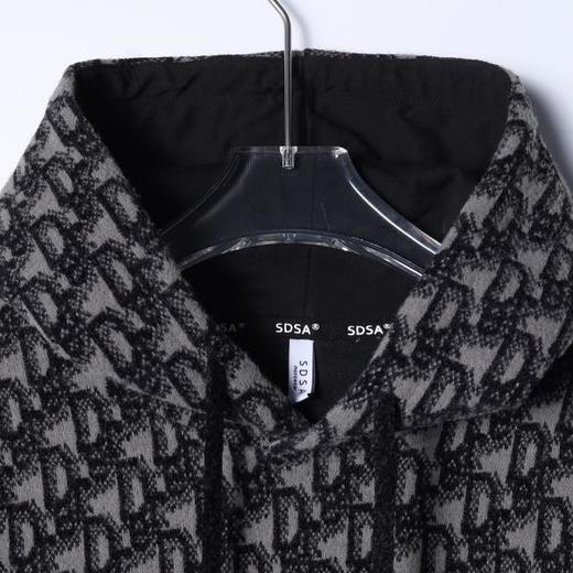 WY1271SDSA男士秋冬新款痞帅男装美式撞色满印字母抽绳连帽卫衣宽松百搭 商品图2