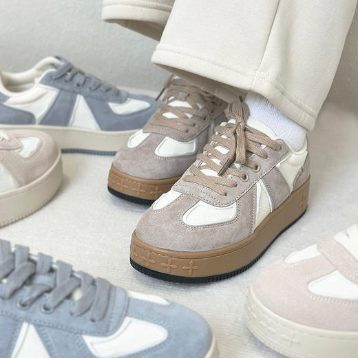 【空军粉的梦中“情鞋”】香港神鞋DS联名款空军系列~黑科技乳胶内胆空军板鞋新色上市！太适🈴秋天了🍂直接成为我鞋柜里的秘密武器！隐形增高+暴走不累👉作为街头ootd的扛把子！！ 商品图8