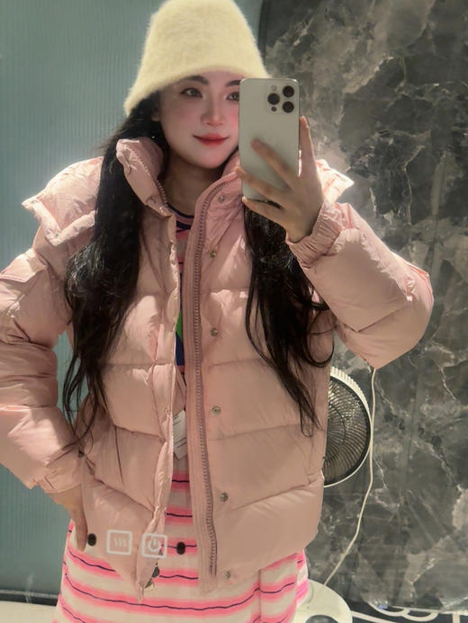 蒙&口 Vez&ere雾面短玛雅/短款羽绒服(蕾姐上身1码） 商品图8