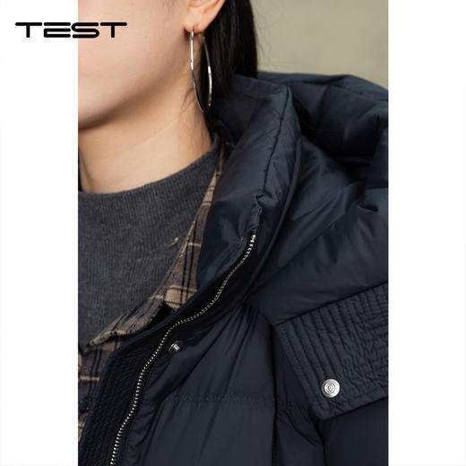 冬上新连帽宽松版型简约显瘦保暖大气羽绒服2254005 商品图2