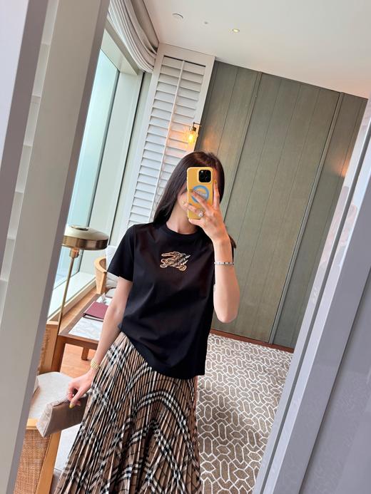 巴宝莉 5年新品 格纹骑士徽标T恤 (KX*MM) 商品图2