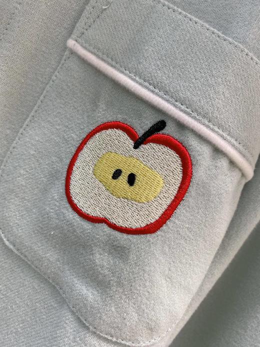 松植屋秋冬女款纯色加厚磨毛绒布长袖睡衣套装100%全棉绒布家居服 商品图7