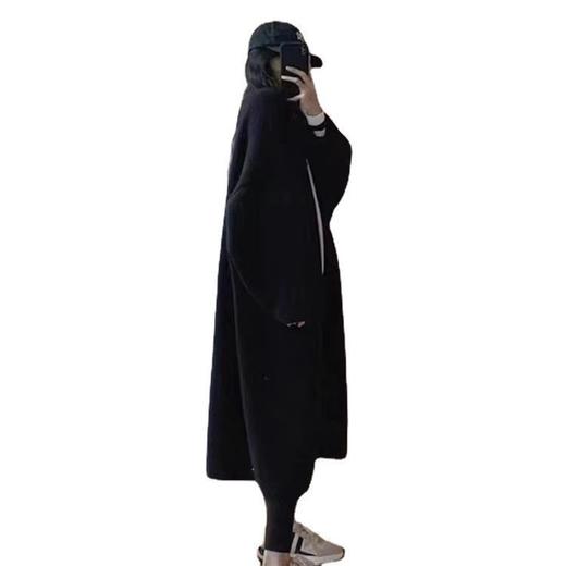 中长款过膝针织开衫！2025秋冬新款韩版宽松复古慵懒风毛衣女款外套！ 商品图4