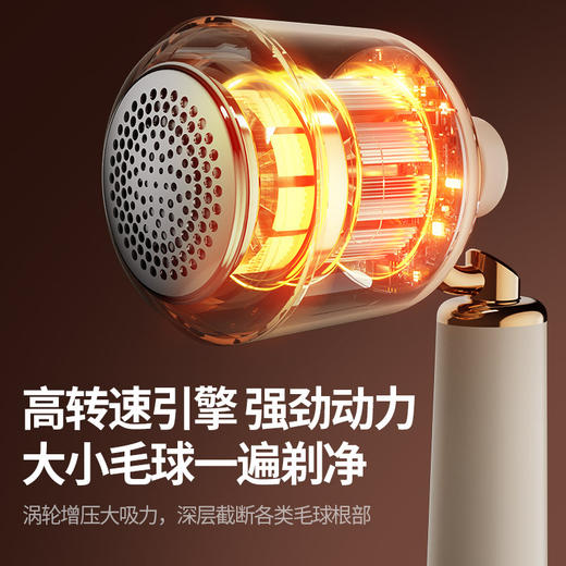 【粘剃两用】复古吸粘一体毛球修剪器 边吸边剃 去毛球不伤衣 加大3D曲面网罩 带撕拉粘毛棒，随处可粘 商品图2