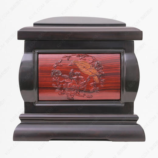 高品质寿盒“鸟语花香”（丝翎檀雕） 商品图1