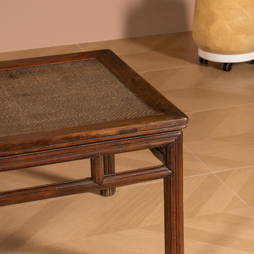 清早期	黄花梨瓜棱腿直枨矮栳大禅凳（一对） 商品图3