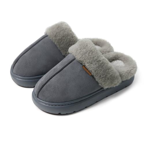 一周内发货【棉拖鞋】跟高约4.5厘米，保暖毛绒拖鞋，短毛绵软感，鞋底防滑，室内冬天穿着保暖~ 商品图7